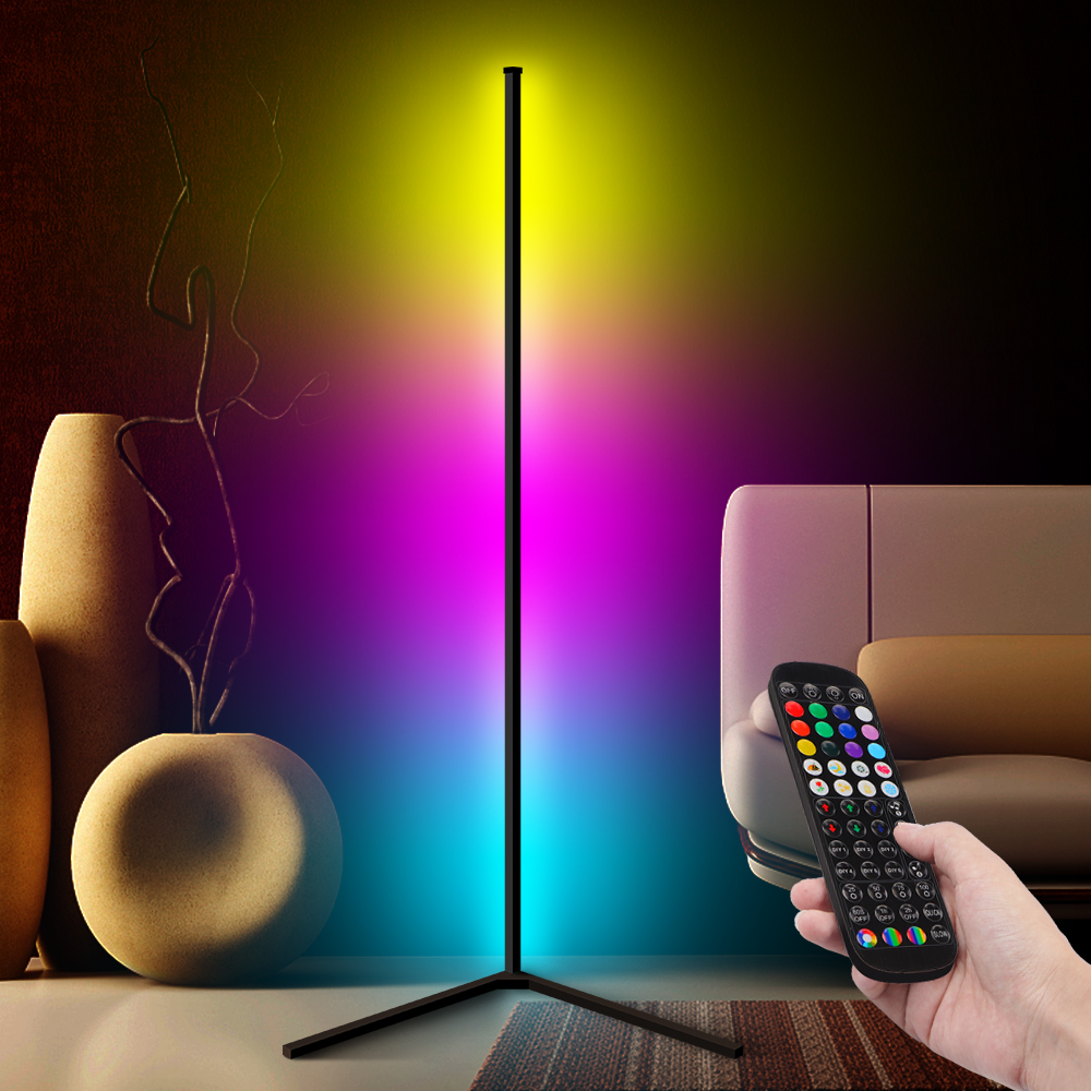 Corner Floor Lamp, RGBW Color Changing Mood Lighting Moobibear