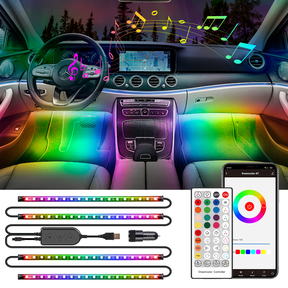 rgbic car led strip lights