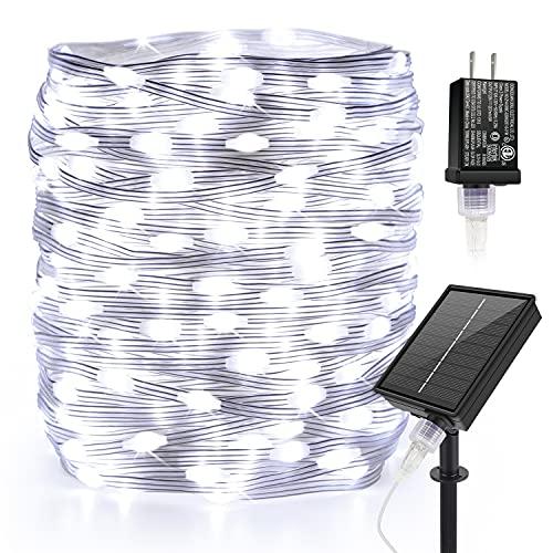 164FT Solar LED String Lights, 400 LED Plug in Fairy String Lights with ...